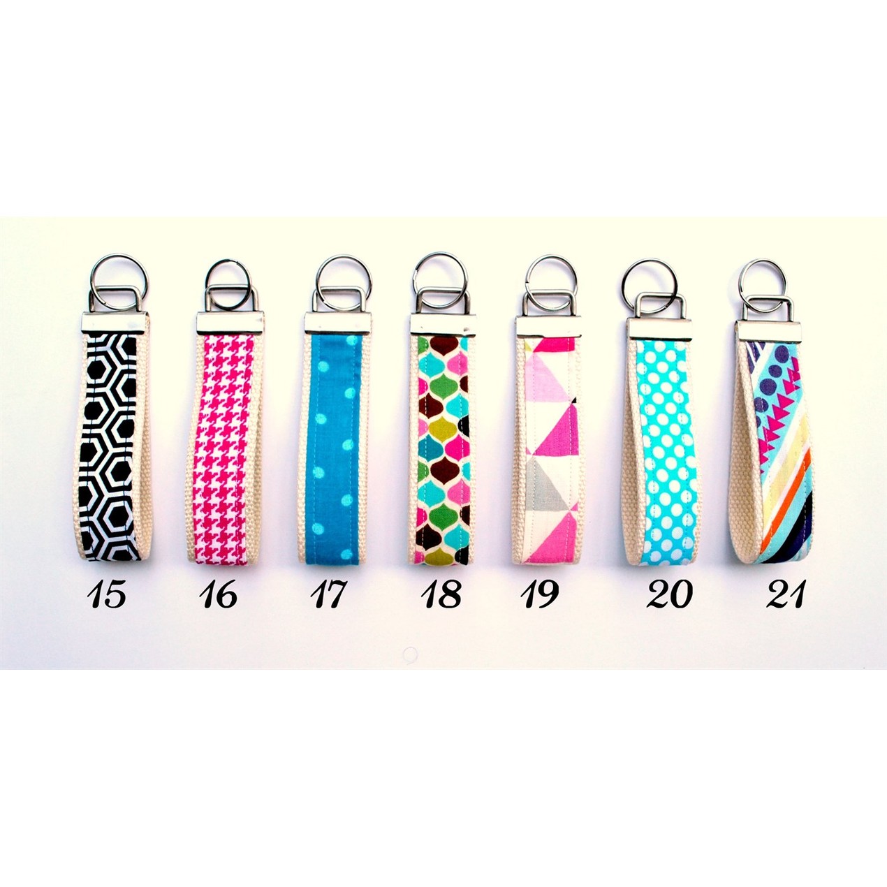 Patterened Fabric Key Fob - 50 Styles! - BelleChic