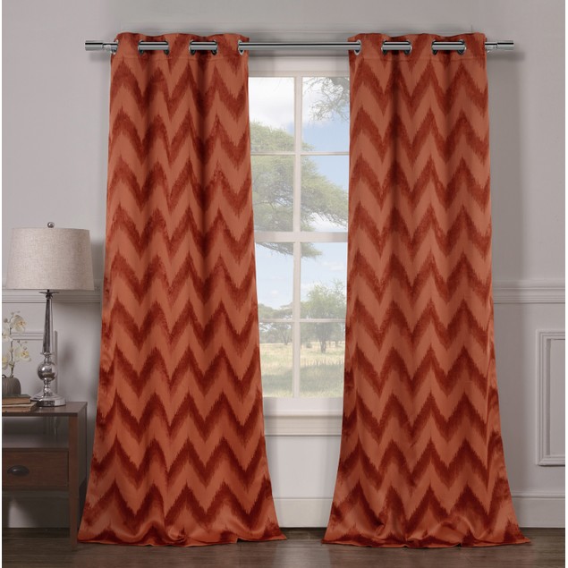 Heavy Woven Triple Layered Blackout Panel Pairs Bellechic