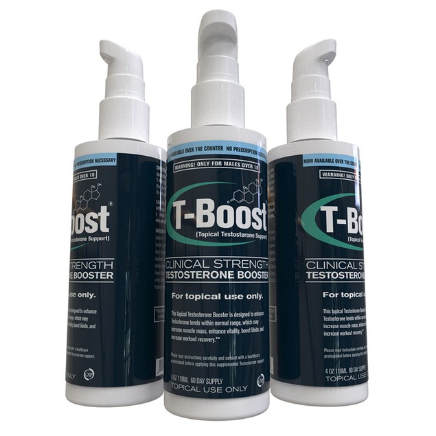 T-Boost - Testosterone Cream - Best Testosterone Booster for Men, 4oz ...
