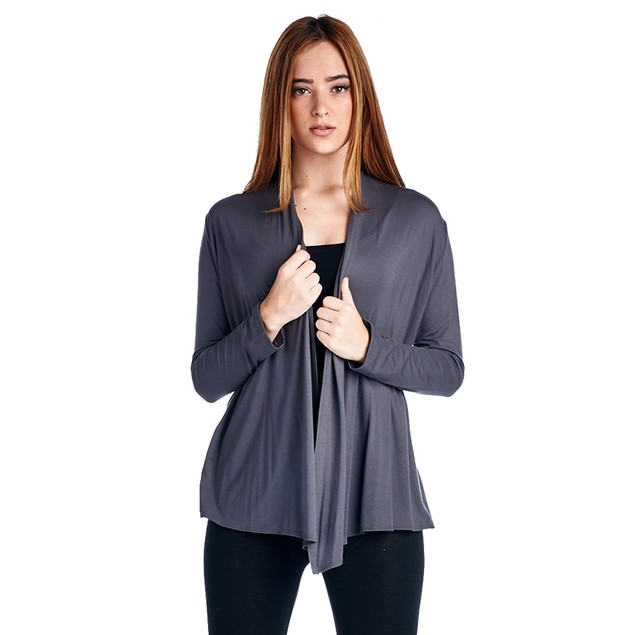 Rayon Cardigan Ladies Rayon Spandex Super Comfortable Classic Cardigan - BelleChic