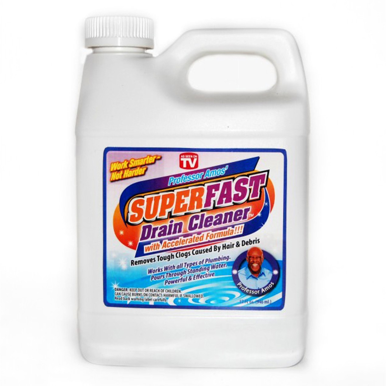 ASOTV 2Pack Professor Amos' Superfast Drain Cleaner 32oz Each Tanga