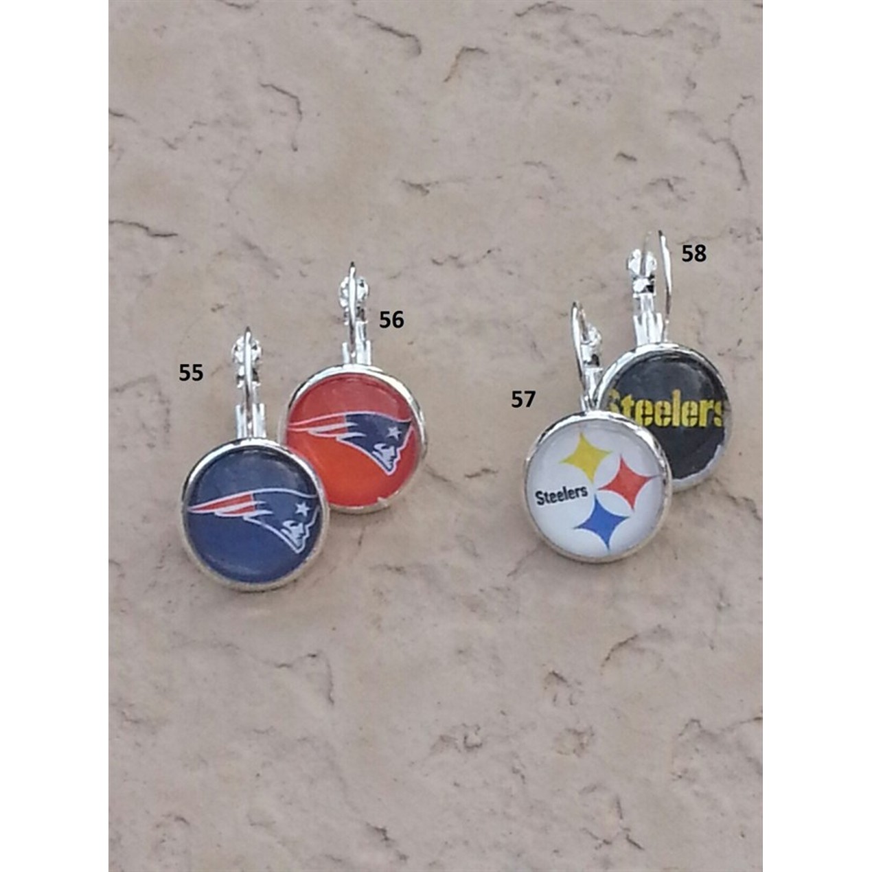 Nfl dangle earrings pick your team NFL Inspired Earrings - BelleChic