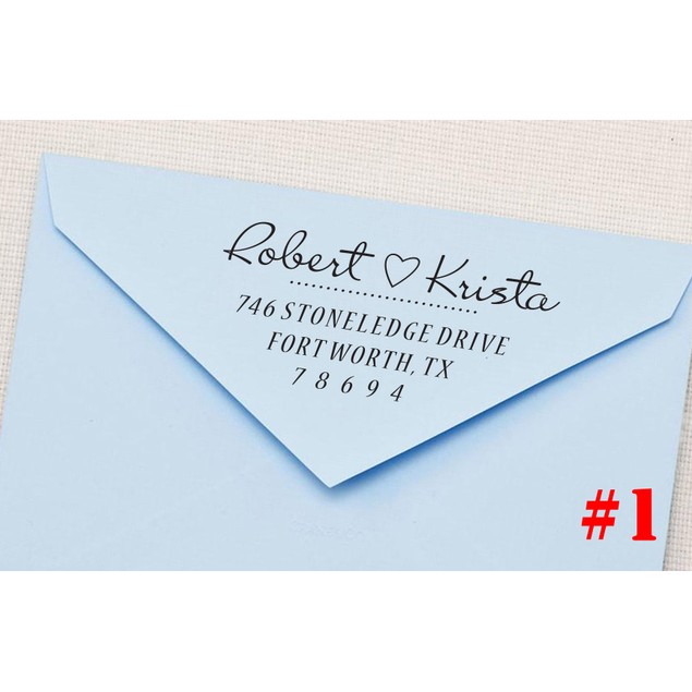 Personalized Return Address Stamp - 24 Designs! - BelleChic