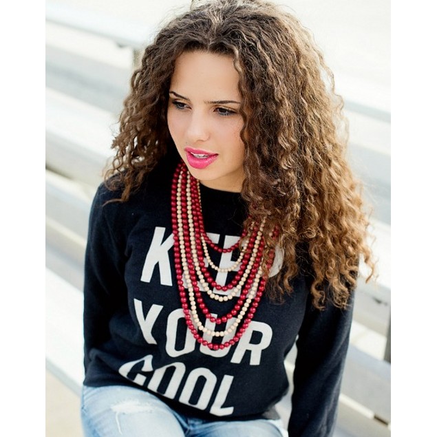 Game Day 7Strand Beaded Necklace BelleChic