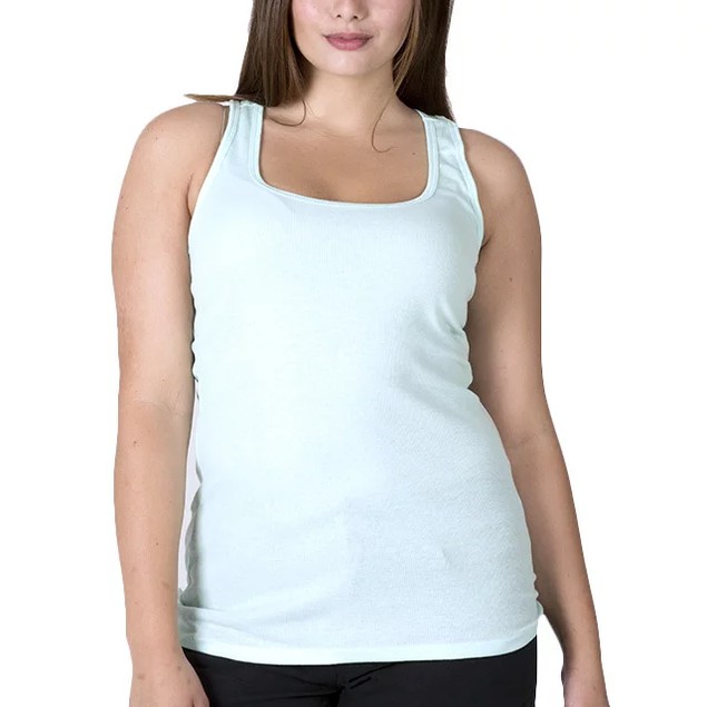 8-Pack: Plus Size Racerback Ribbed Layering Tank Tops - Tanga