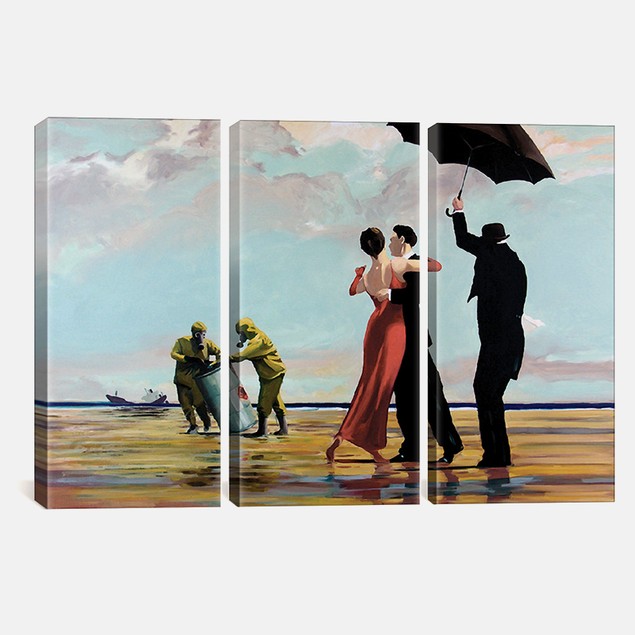 Dancing Butler On Toxic Beach Crude Oil Print - Tanga