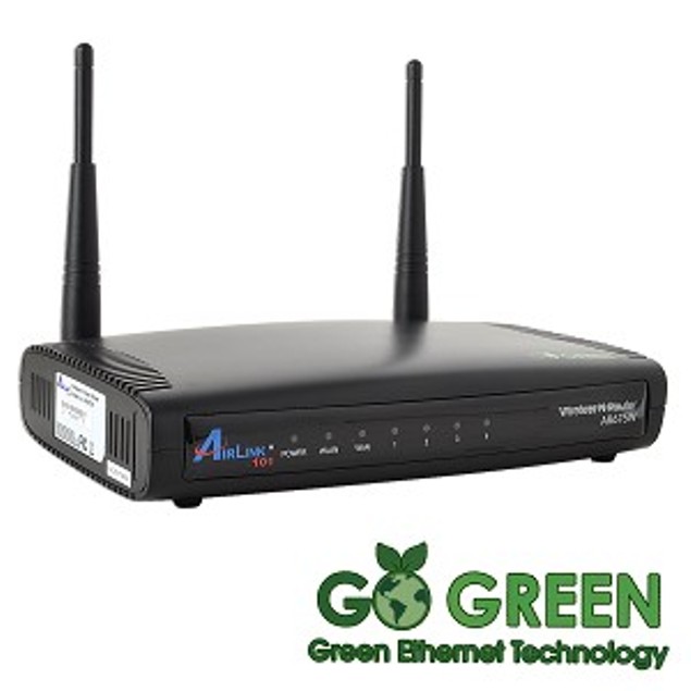 Airlink 101 Green 802.11n Wireless 4-Port Router - Tanga