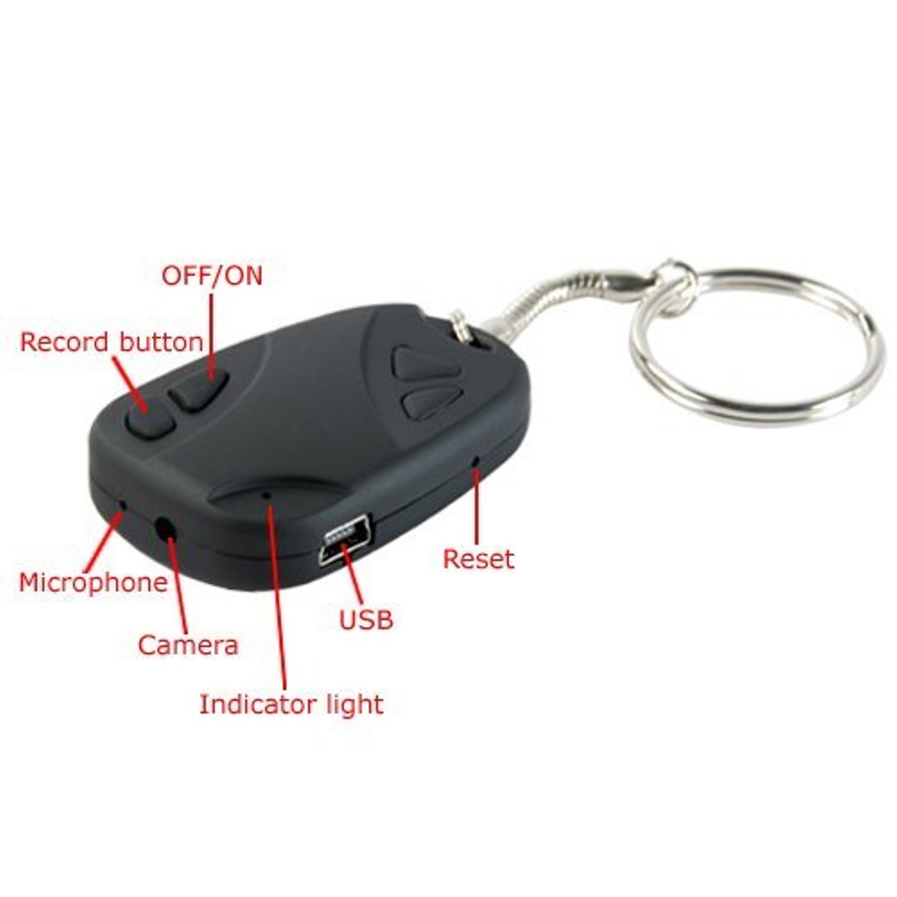 808 Car Keys Micro Camera KeyChain - Tanga
