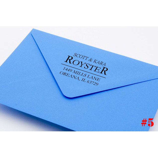 Personalized Return Address Stamp - 24 Designs! - BelleChic