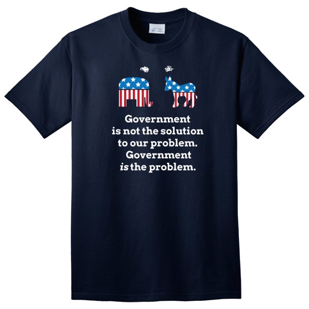 Government Is Not The Solution To Our Problem T Shirt Tanga Government is not the solution to our problem t shirt tanga