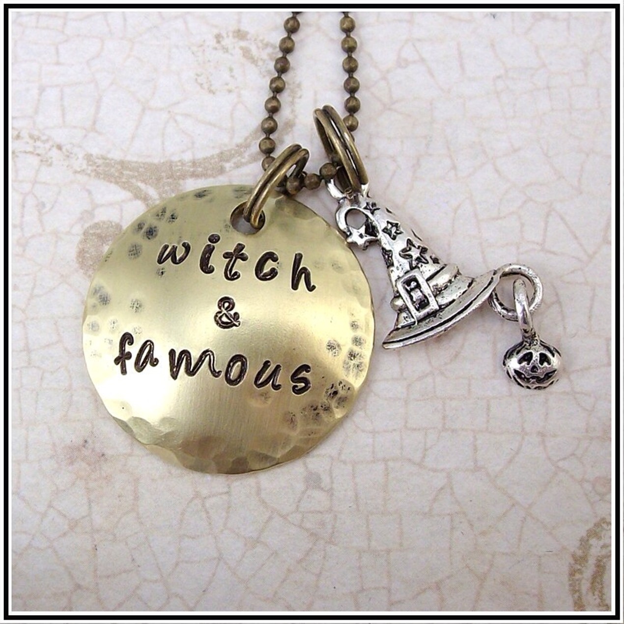 Necklace that says witch Outlet