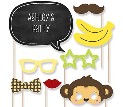 Monkey Neutral 20-Piece Photo Prop Kit - BelleChic
