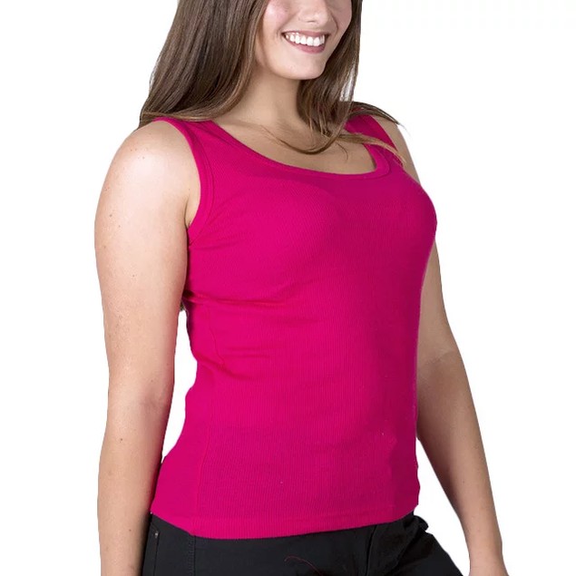 8-Pack: Plus Size Racerback Ribbed Layering Tank Tops - Tanga