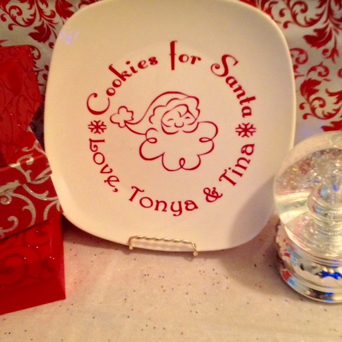 Personalized Cookies For Santa Decal BelleChic Personalized Cookies For Santa Decal BelleChic
