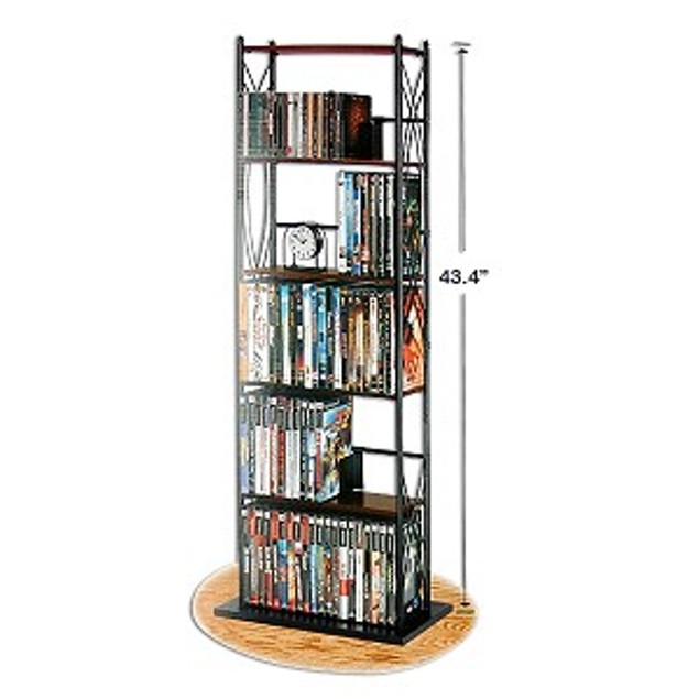 Fellowes 80001 Multimedia DVD/CD Storage Tower in Black) - Tanga